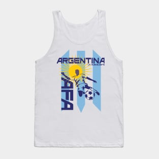 Argentina Football La Albiceleste The White and Sky Blue Tank Top